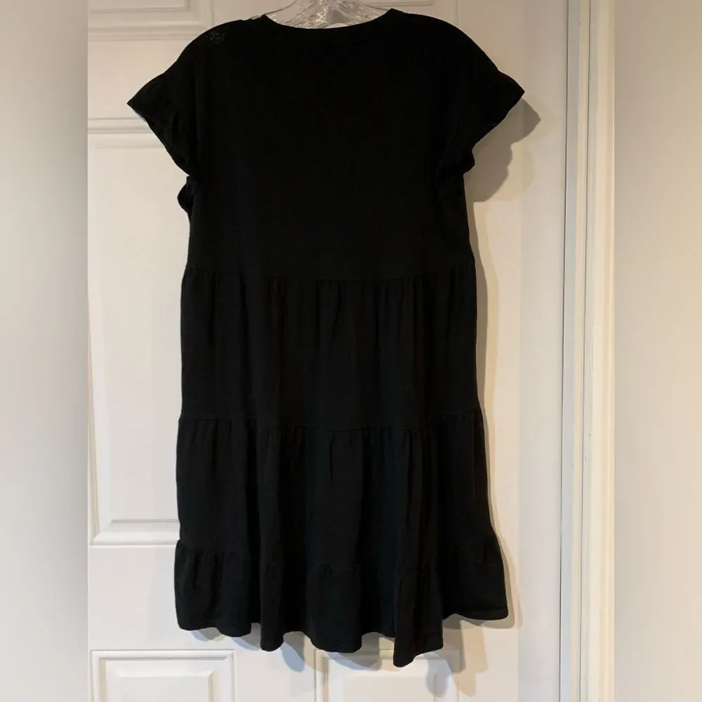 J.Crew Black T Shirt Dress